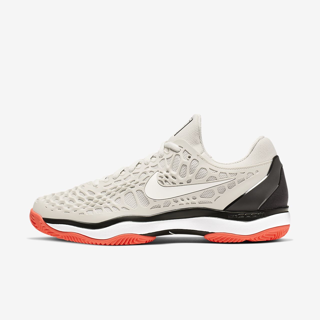 Nike Court Zoom Cage 3 - Tennissko - Lyse/Sort/Orange | DK-49301